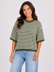 Made in Italy Short Sleeve Stripe Jumper