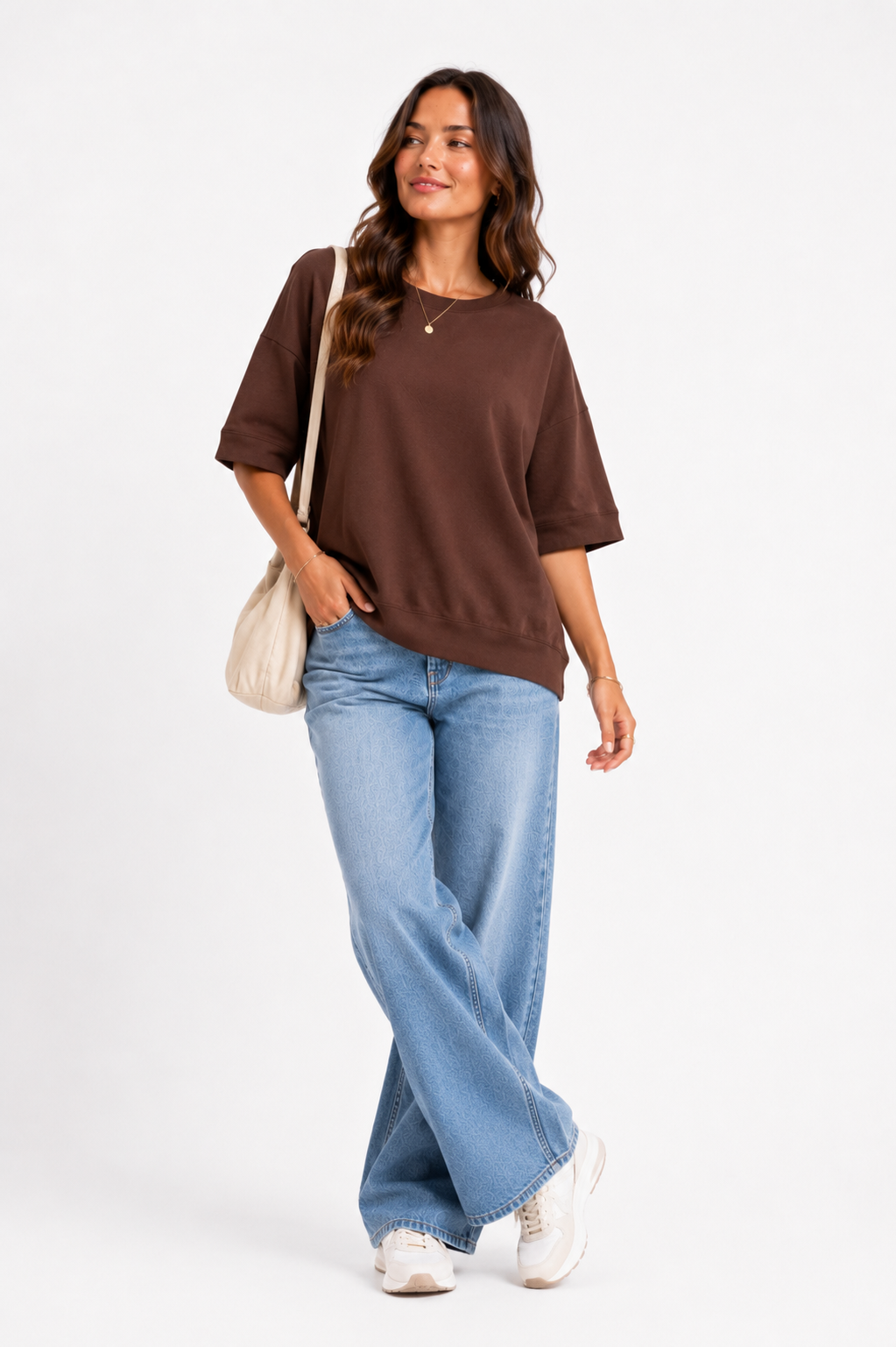 Made in Italy Short Sleeve Sweatshirt Top