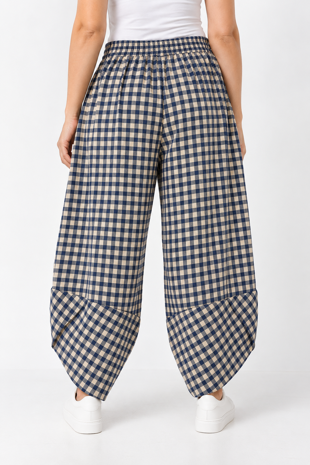 Made in Pocketed Front Gingham/Check Trouser