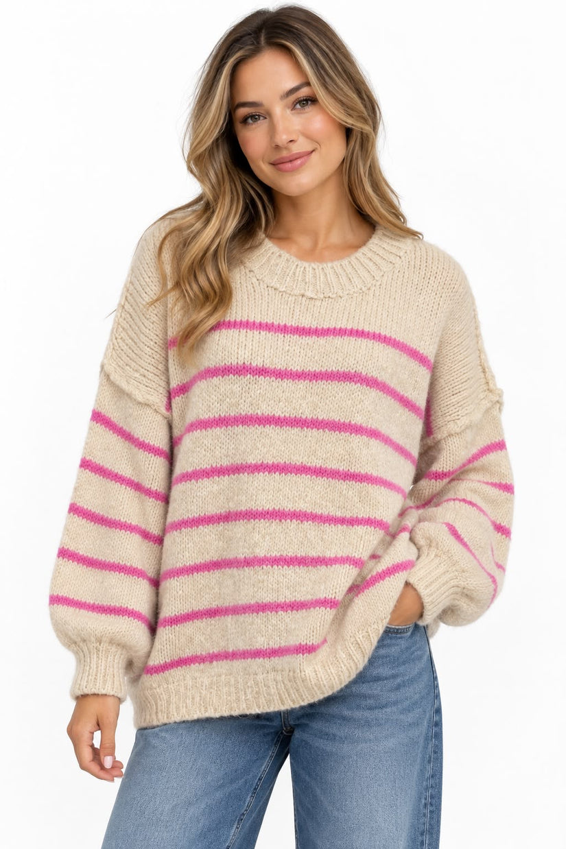 Made in Italy Striped knit jumper