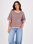 Made in Italy Short Sleeve Stripe Jumper