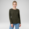Leopard Print Mesh Layering Top - Made in Italy