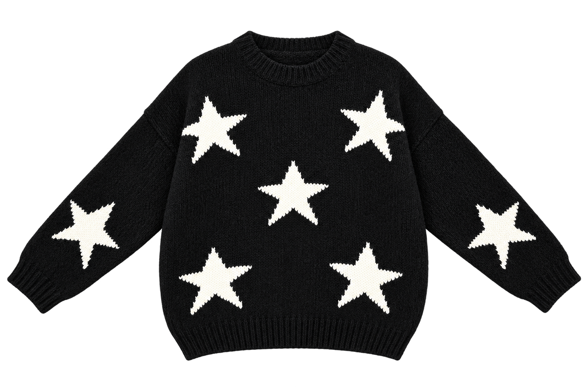 Made in Italy Star Knit Jumper