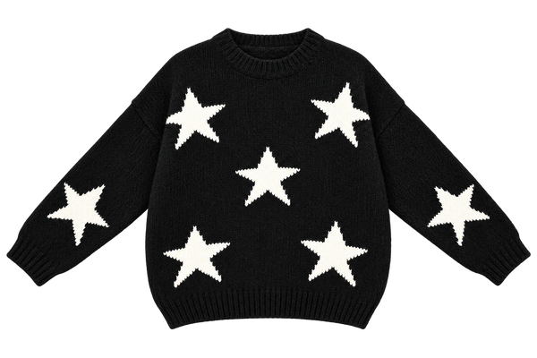 Made in Italy Star Knit Jumper