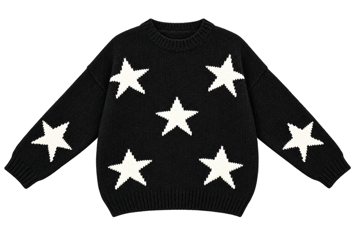 Made in Italy Star Knit Jumper