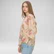 Floral Frill Neck Blouse – Made in Italy