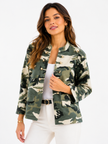 Made in Italy Camouflage print Military Jacket