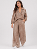 Made in Italy Check wide Leg Trouser /Palazzo
