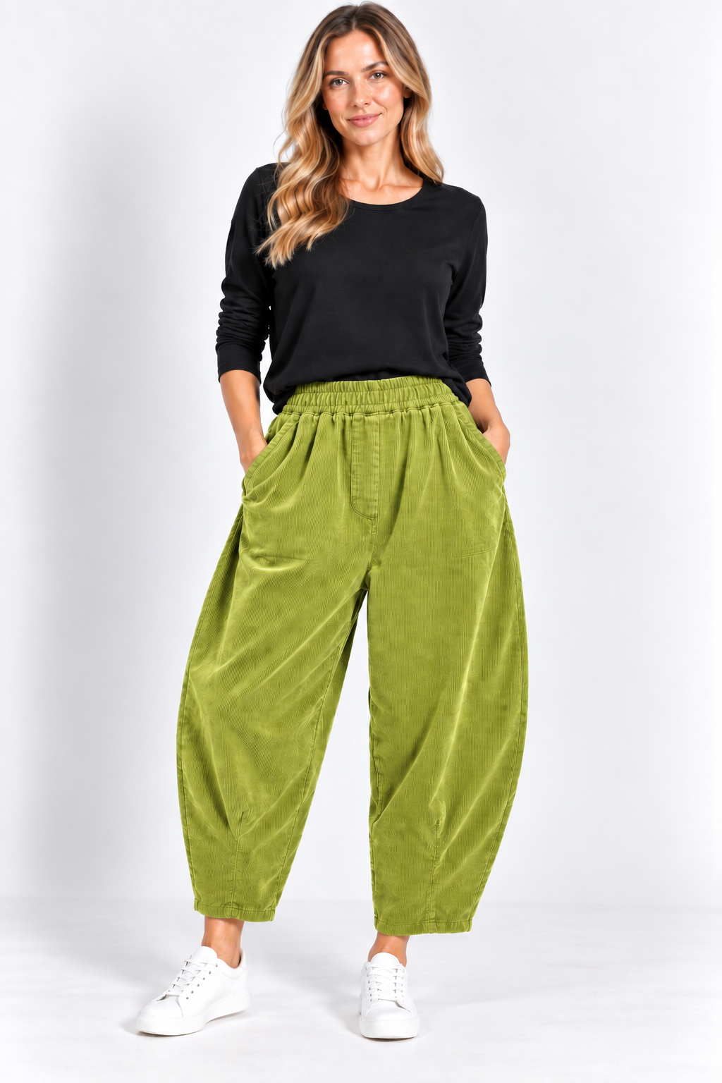 Made in Italy Tapered Leg corduroy Trouser