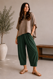 Classic Barrel Leg Trouser, Made in Italy