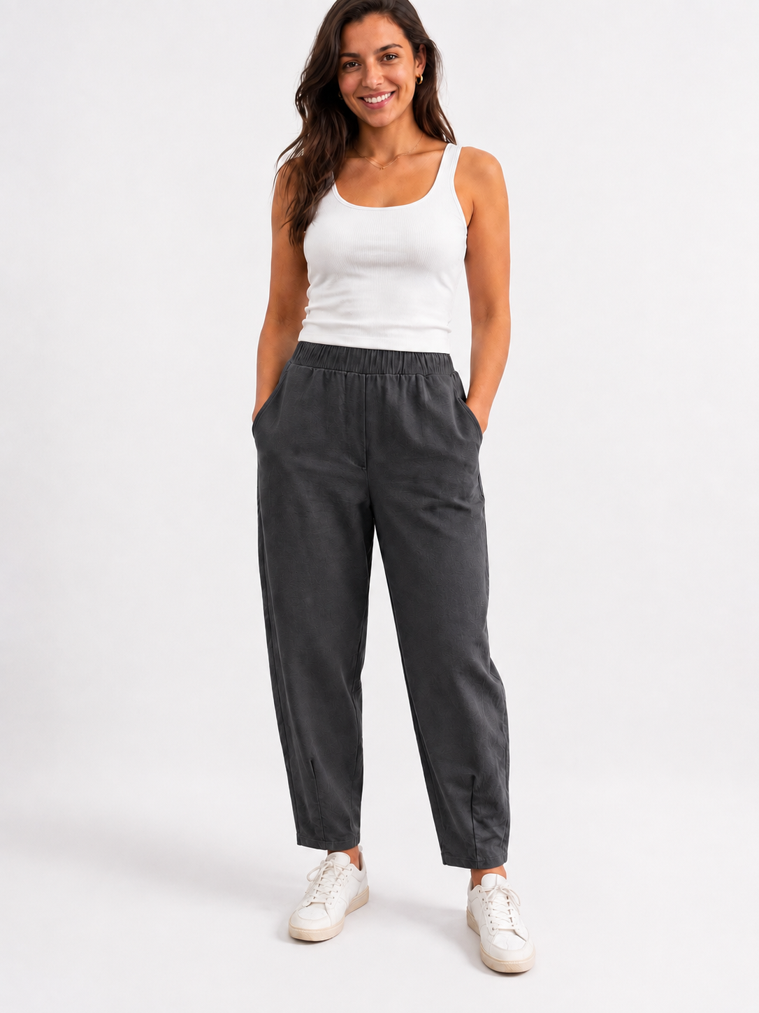 Made in Relaxed Tapered /Barrel Leg Sweatshirt Trouser