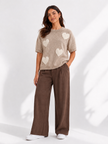 Made in Italy Short Sleeve Heart Jumper