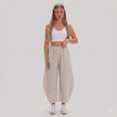 Made in Italy Gingham Check Wide Leg Harem Trousers