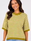 Made in Italy Short Sleeve Stripe Jumper