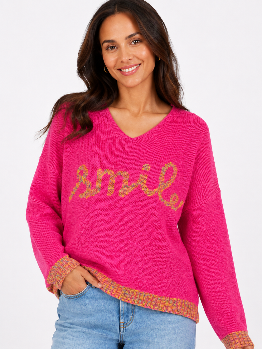 Made In  Italy knit Smile Jumper