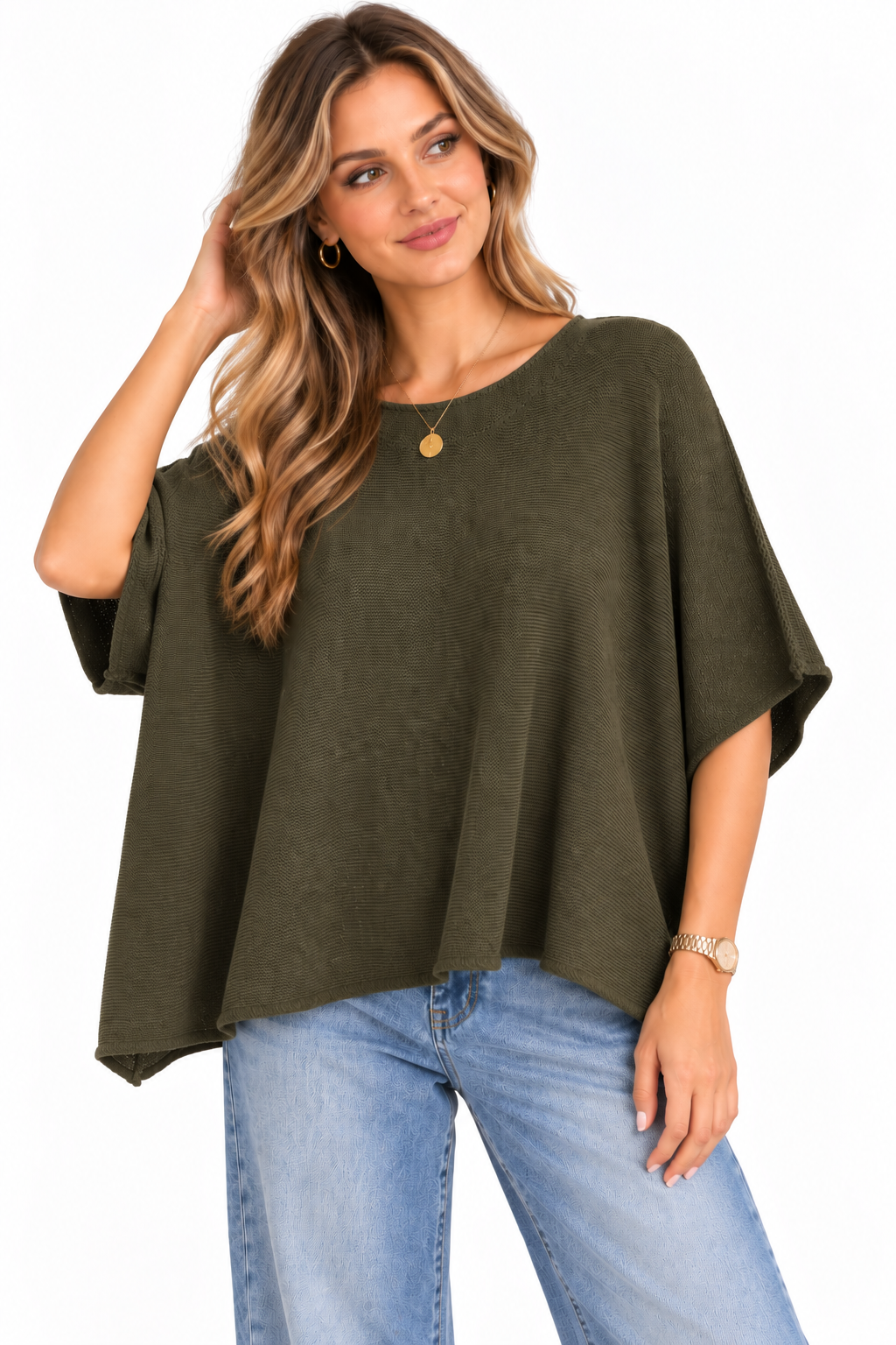 Made in Italy Relaxed Short Sleeve Knit