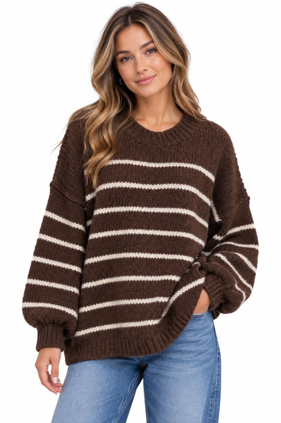 Made in Italy Striped knit jumper
