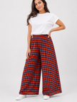Made in Italy Check wide Leg Trouser /Palazzo