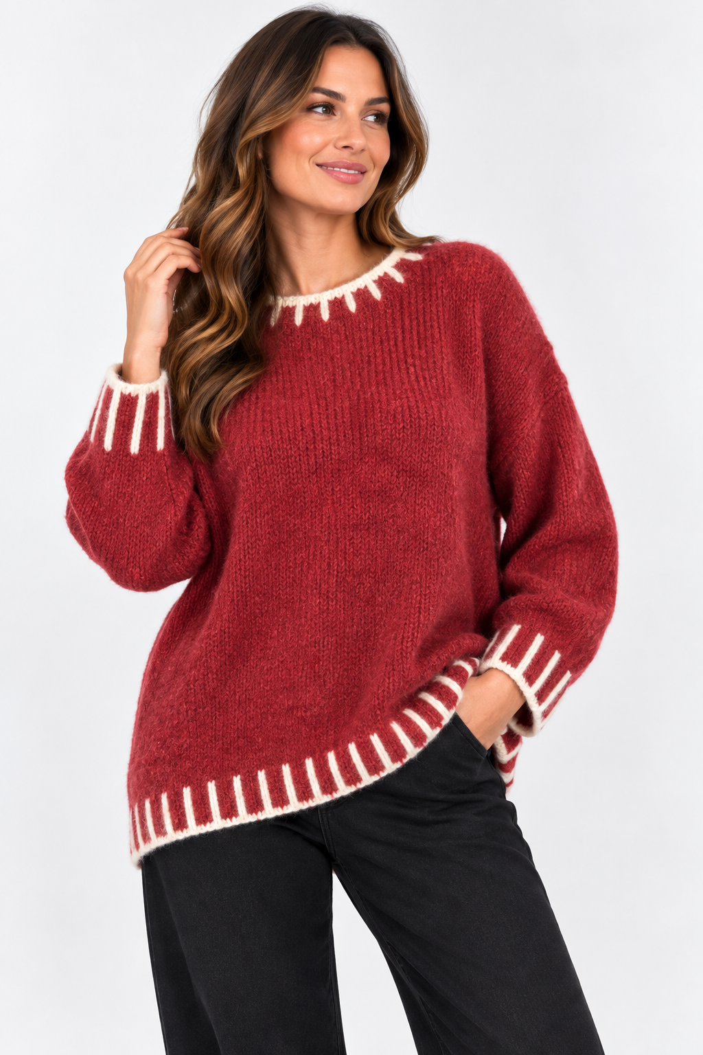 Made in Italy Thread Detail knit Jumper