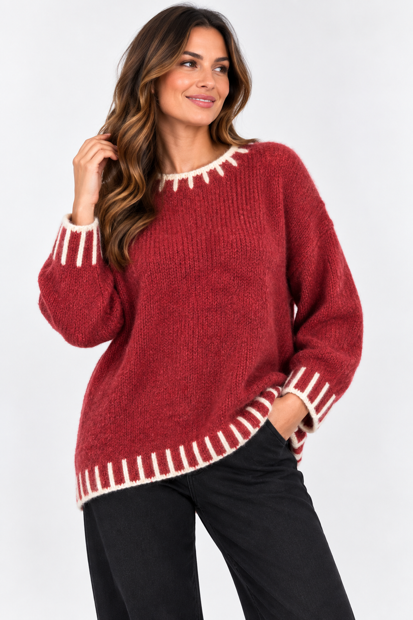 Made in Italy Thread Detail knit Jumper