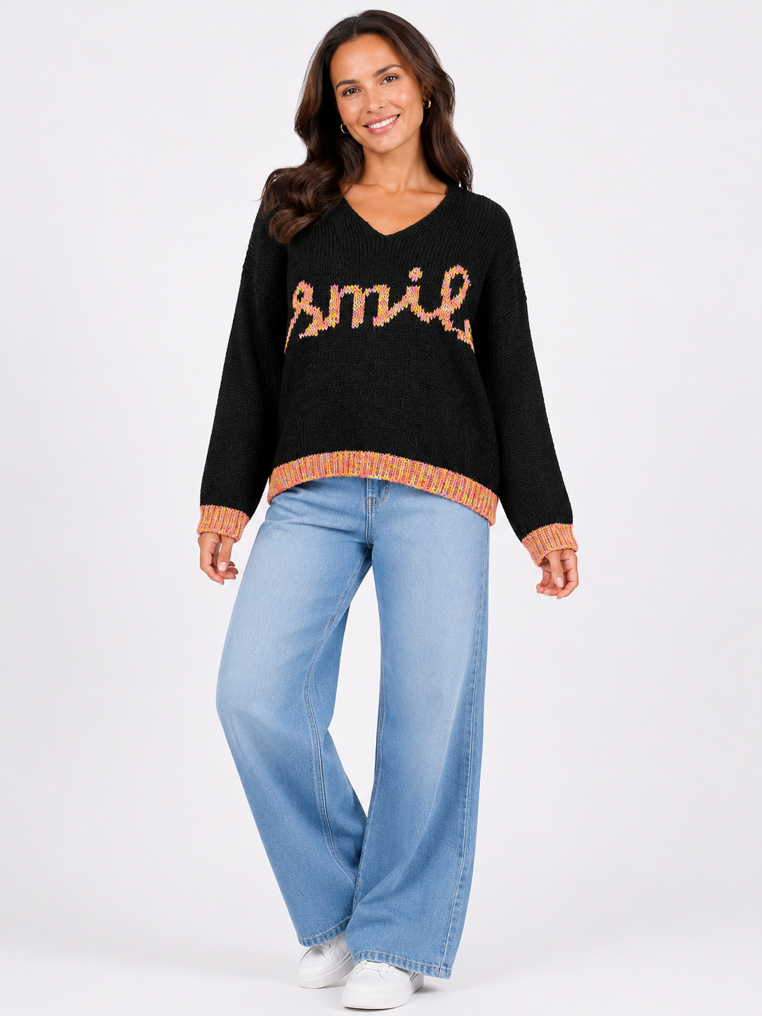 Made In  Italy knit Smile Jumper
