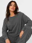 Made in Italy Relaxed Fit Sweatshirt Top