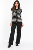Made in Italy Button-Through Sleeveless knitted Cardigan