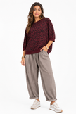 Made in Italy Short Sleeve leopard print sweatshirt Top