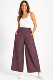 Made in Italy Pinstripe Wide leg trouser