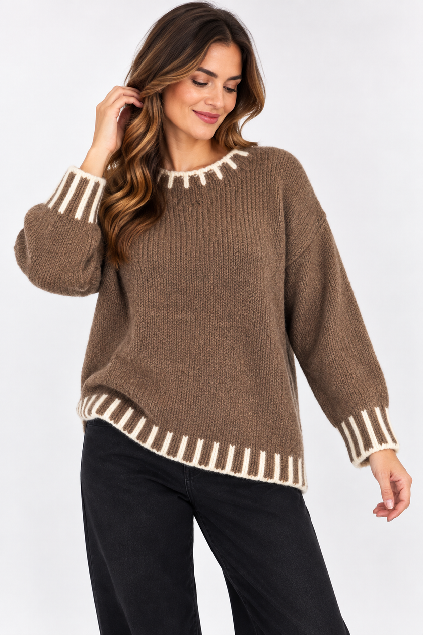 Made in Italy Thread Detail knit Jumper