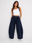 Made In Italy Relaxed Barrel leg Denim trouser