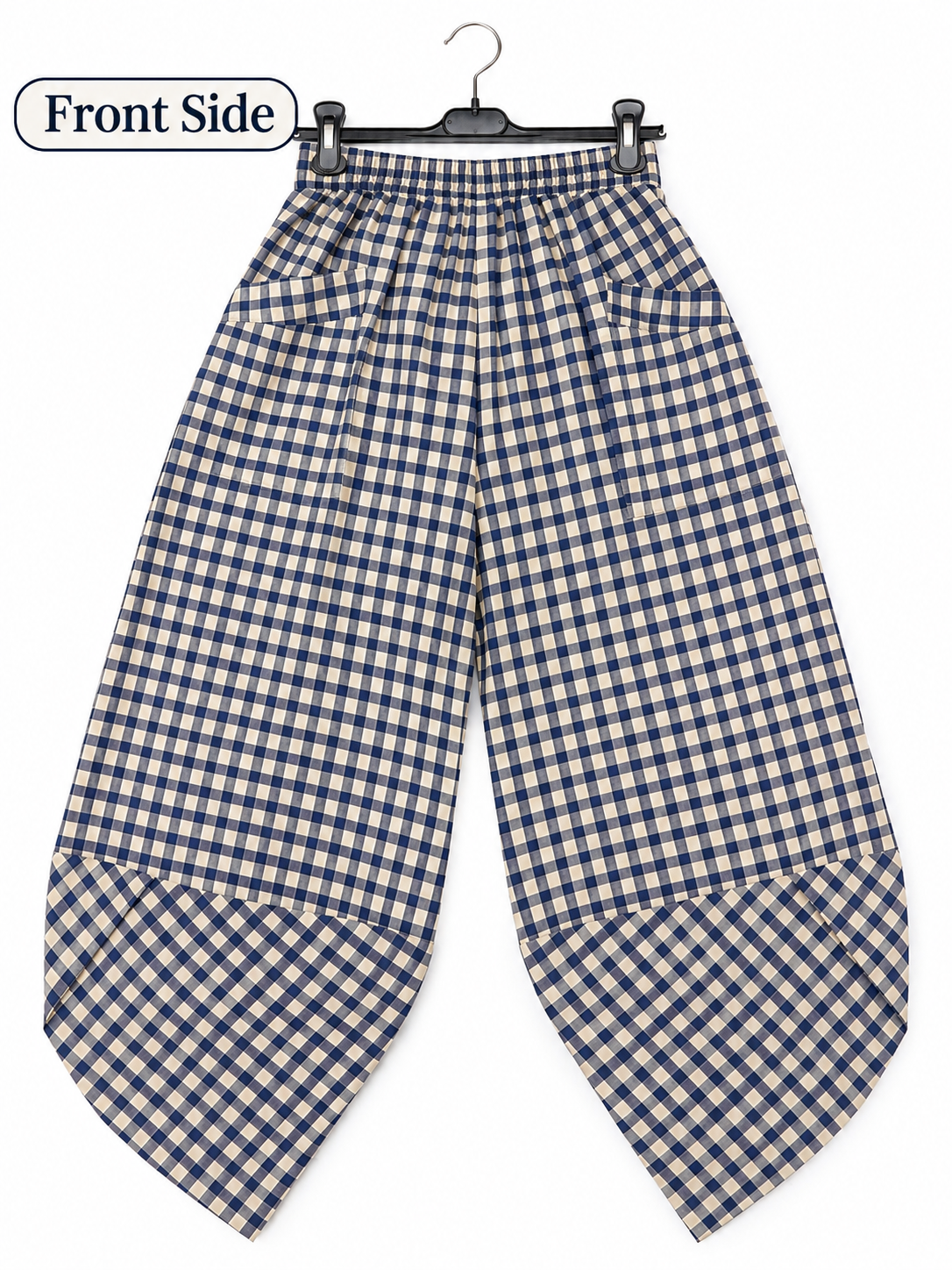 Made in Pocketed Front Gingham/Check Trouser