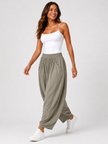 Made in Italy Balloon leg Pockets front Trouser