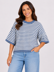 Made in Italy Short Sleeve Stripe Jumper