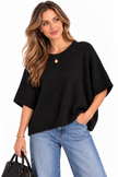 Made In Italy Soft knit Jumper With 3/4 Sleeves