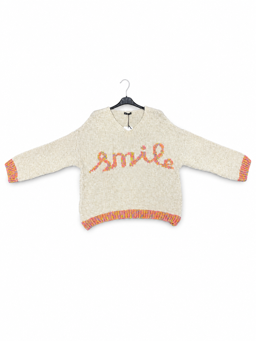 Made In  Italy knit Smile Jumper