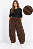 Made in Italy Corduroy Ralaxed Tapered Leg Trouser