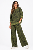 Made in Italy Short Sleeve leopard print sweatshirt Top