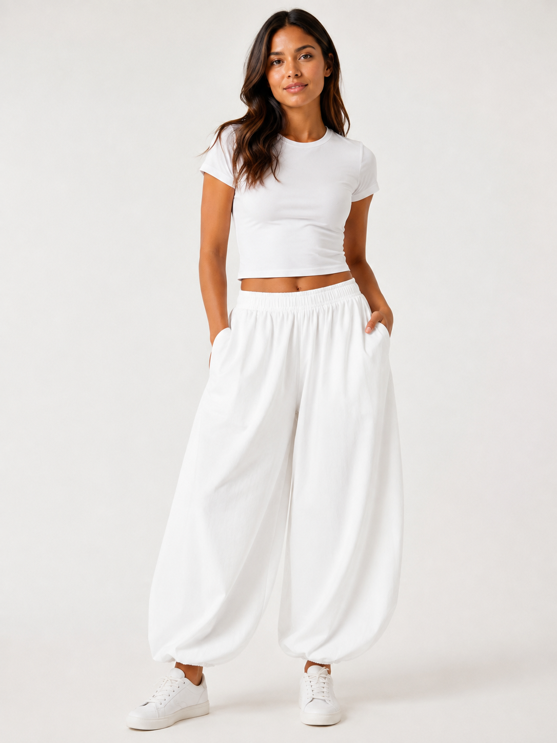 Made in Italy Sweatshirt Balloon Elasticated Ankle Cuff trouser