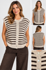 Made in Italy Button-Through Sleeveless knitted Cardigan