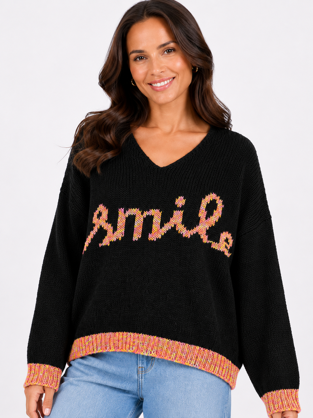 Made In  Italy knit Smile Jumper