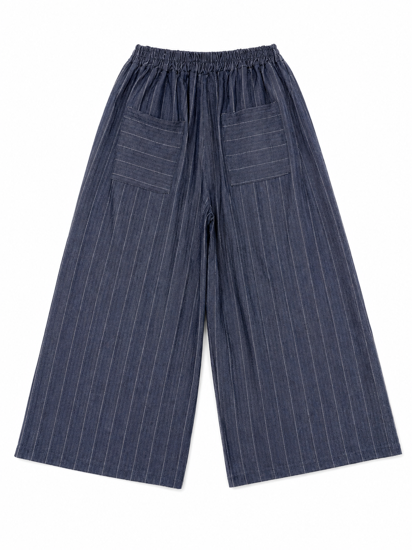 Made in Italy Pinstripe Wide leg trouser