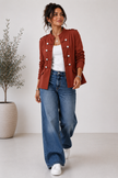 Military Button Jacket -Made in Italy