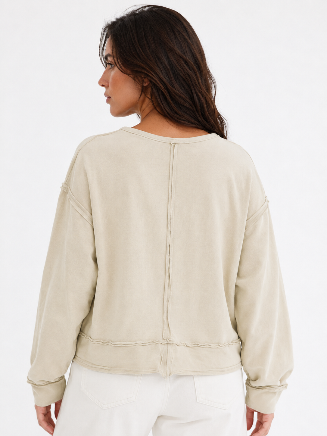 Made in Italy Relaxed Fit Sweatshirt Top