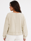 Made in Italy Relaxed Fit Sweatshirt Top