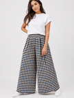 Made in Italy Check wide Leg Trouser /Palazzo