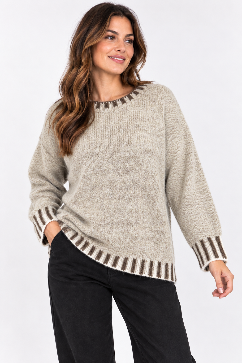 Made in Italy Thread Detail knit Jumper