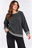 Made in Italy Thread Detail knit Jumper