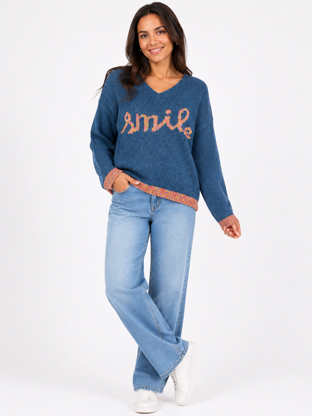 Made In  Italy knit Smile Jumper