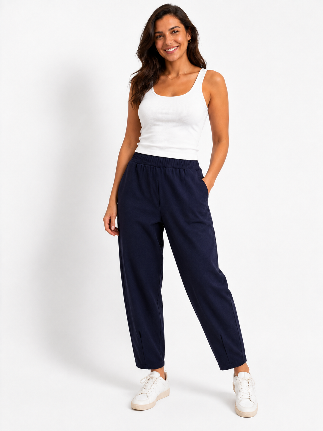 Made in Relaxed Tapered /Barrel Leg Sweatshirt Trouser